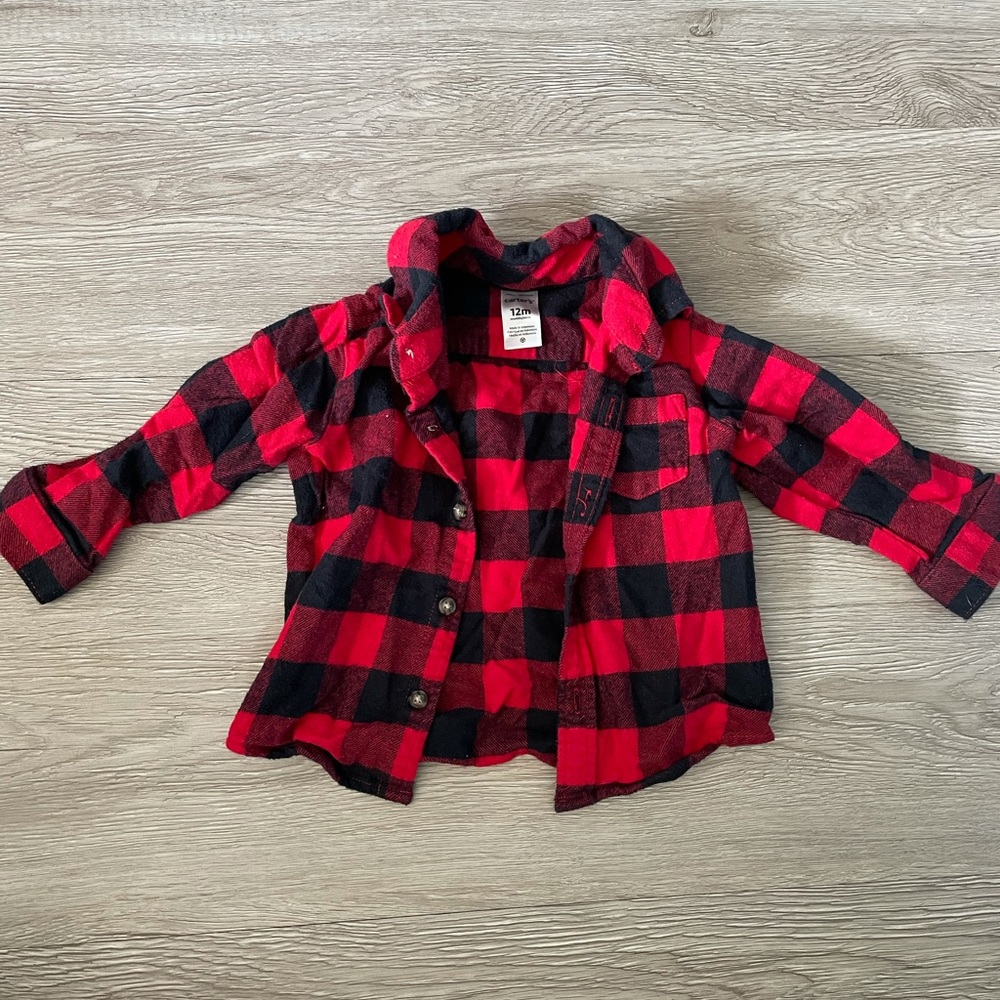 Carter’s plaid shirt